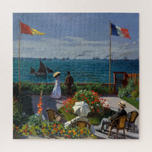 Monet Garden at Sainte-Adresse Painting Jigsaw Puzzle