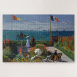 Monet Garden at Sainte-Adresse Painting Jigsaw Puzzle<br><div class="desc">Impressionist Painting by Monet - Classic Masterpieces - Claude Monet's Impressionist Painting Series - Garden at Sainte-Adresse</div>