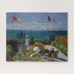 Monet Garden at Sainte-Adresse Painting Jigsaw Puzzle<br><div class="desc">Impressionist Painting by Monet - Classic Masterpieces - Claude Monet's Impressionist Painting Series - Garden at Sainte-Adresse</div>