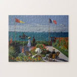 Monet Garden at Sainte-Adresse Painting Jigsaw Puzzle<br><div class="desc">Impressionist Painting by Monet - Classic Masterpieces - Claude Monet's Impressionist Painting Series - Garden at Sainte-Adresse</div>