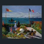 Monet Garden at Sainte-Adresse Painting Poster<br><div class="desc">Impressionist Painting by Monet - Classic Masterpieces - Claude Monet's Impressionist Painting Series - Garden at Sainte-Adresse</div>