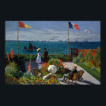 Monet Garden at Sainte-Adresse Painting Poster<br><div class="desc">Impressionist Painting by Monet - Classic Masterpieces - Claude Monet's Impressionist Painting Series - Garden at Sainte-Adresse</div>