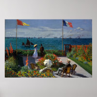 Monet Garden at Sainte-Adresse Painting