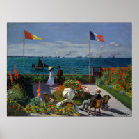 Monet Garden at Sainte-Adresse Painting