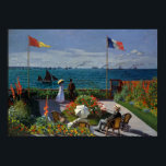 Monet Garden at Sainte-Adresse Painting Poster<br><div class="desc">Impressionist Painting by Monet - Classic Masterpieces - Claude Monet's Impressionist Painting Series - Garden at Sainte-Adresse</div>