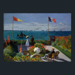 Monet Garden at Sainte-Adresse Painting Poster<br><div class="desc">Impressionist Painting by Monet - Classic Masterpieces - Claude Monet's Impressionist Painting Series - Garden at Sainte-Adresse</div>
