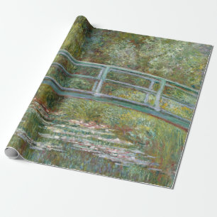 Monet, garden, classic painting wrapping paper