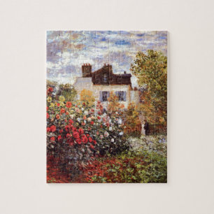 Monet Garden in Argenteuil Fine Art Jigsaw Puzzle