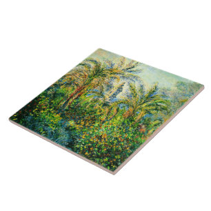 Monet:Garden in Bordighera, Impression of Morning, Ceramic Tile