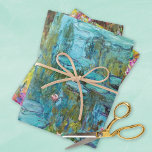 Monet Garden Landscapes Wrapping Paper Sheet<br><div class="desc">Wrapping paper sheets featuring the timeless fine art masterpieces of Claude Monet (1840-1926),  the renowned French Impressionist artist. Elevate your gift-giving experience with the enchanting beauty of Monet's iconic Water Lilies and Iris Gardens,  capturing the essence of nature in a symphony of colours.</div>