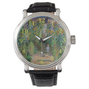 Monet Garden Vetheuil Impressionim Flower Painting Watch