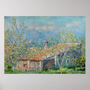 Monet - Gardener's House At Antibes 1888 Poster