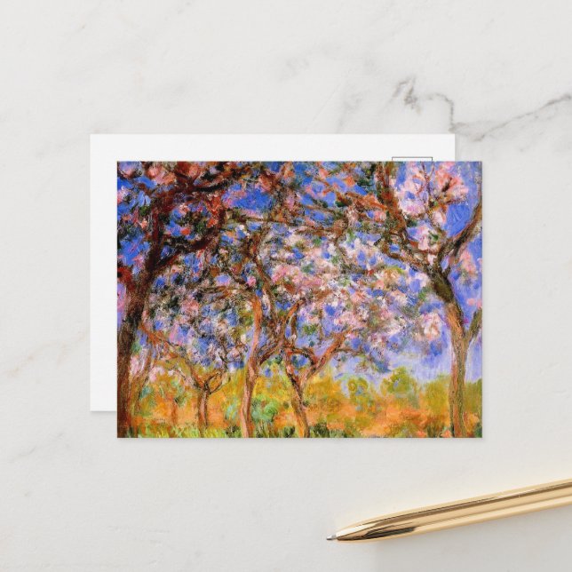 Monet - Giverny in Springtime Postcard (Front/Back In Situ)