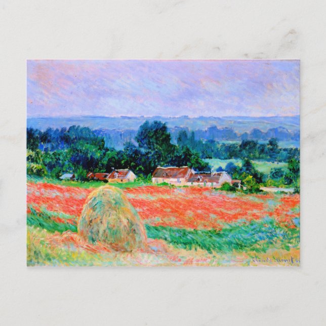 Monet - Haystack at Giverny, fine art  Postcard (Front)