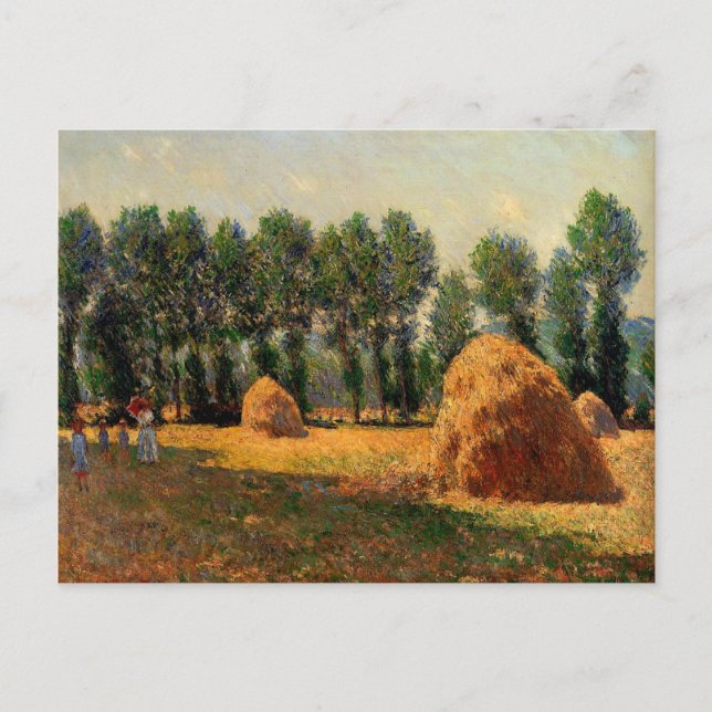 Monet - Haystacks at Giverny, 1885 Postcard (Front)