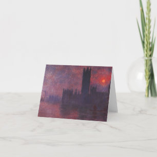 Monet Houses of Parliament at Sunset Note Card