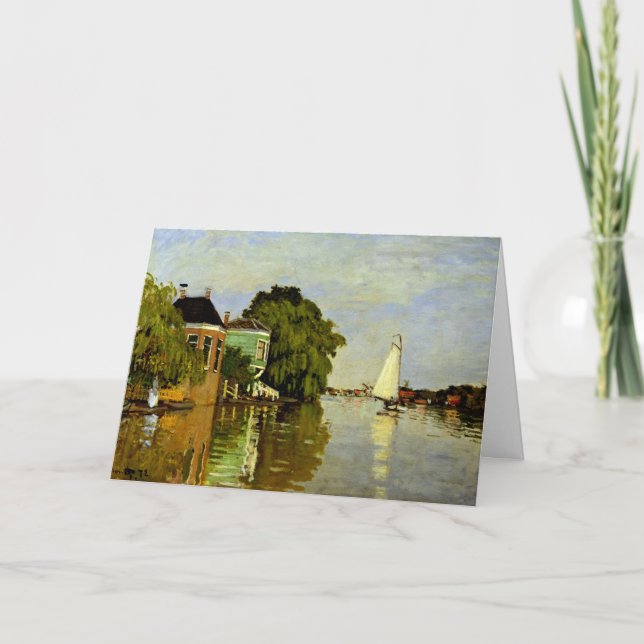 Monet - Houses on the Achterzaan Card (Front)