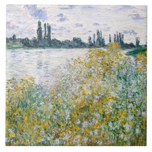 Monet - Ile Aux Fleurs near Vetheuil Ceramic Tile