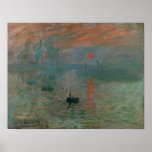 Monet - Impression, Sunrise 1872 Poster<br><div class="desc">Impression,  Sunrise 1872 by Claude Monet. For more poster-ready images from Zedign Art Series Book 2 "Claude Monet - Paintings & Drawings  Vol 1",  visit https://books.zedign.com/zas/2.html</div>