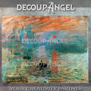 Monet- Impression, Sunrise Decoupage Tissue Paper