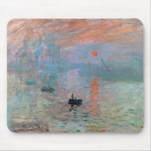 Monet , “ Impression, Sunrise ” Mouse Pad