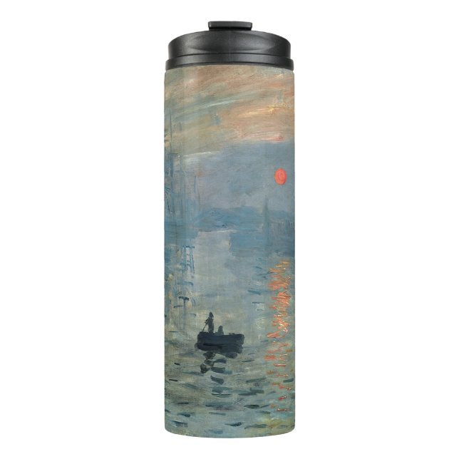 Monet Impression Sunrise Soleil Levant Painting Thermal Tumbler (Front)