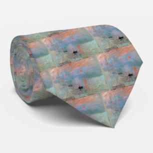Monet , "Impression, Sunrise" Tie