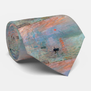 Monet, " Impression, Sunrise "Tie Tie