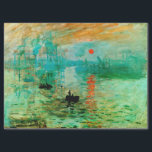 MONET - IMPRESSION SUNRISE TISSUE PAPER<br><div class="desc">A digitally enhanced (brightened) image of one of the more abstract of Monet's paintings called Impression Sunrise.  Adapted to these brighter colours for custom furniture decoupage project.</div>