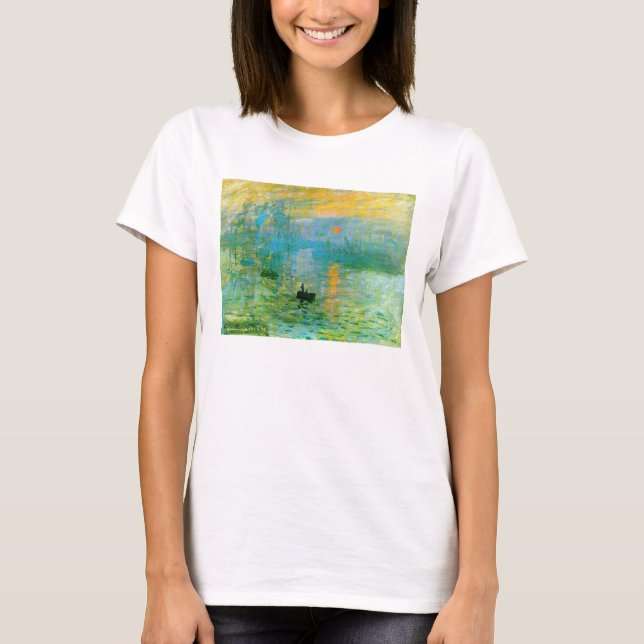 Monet Impressionism Sunrise T-shirt (Front)