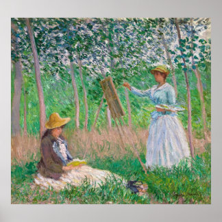 Monet, In the Woods at Giverny Poster
