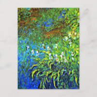 Monet - Iris at the Sea Rose Pond, famous painting