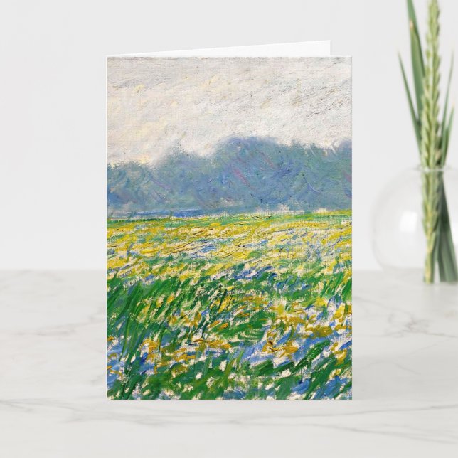 Monet - Iris field at Giverny Card (Front)