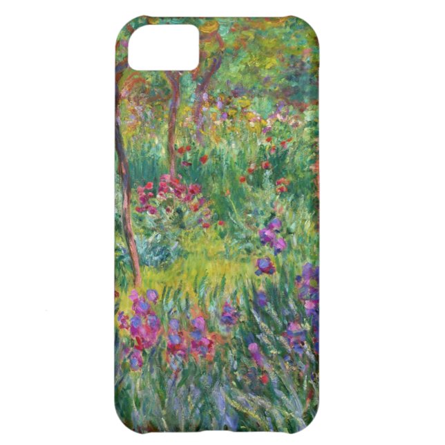 Monet Iris Garden at Giverny iPhone Case (Back)