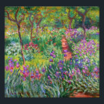 Monet Iris Garden at Giverny Photo Print<br><div class="desc">Monet Iris Garden at Giverny photo print. Oil painting on canvas 1899. The Iris Garden at Giverny represents one of Monet’s most colourful and beloved flower paintings. The vibrant use of purples, reds, greens and blues makes this one of the most dynamic impressionist pieces from this rich period in Monet’s...</div>