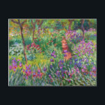 Monet Iris Garden at Giverny Postcard<br><div class="desc">Monet Iris Garden at Givern postcard. Oil painting on canvas 1899. The Iris Garden at Giverny represents one of monet’s most colourful and beloved flower paintings. The vibrant use of purples, reds, greens and blues makes this one of the most dynamic impressionist pieces from this rich period in Monet’s career....</div>