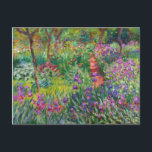 Monet Iris Garden at Giverny Postcard<br><div class="desc">Monet Iris Garden at Givern postcard. Oil painting on canvas 1899. The Iris Garden at Giverny represents one of monet’s most colourful and beloved flower paintings. The vibrant use of purples, reds, greens and blues makes this one of the most dynamic impressionist pieces from this rich period in Monet’s career....</div>