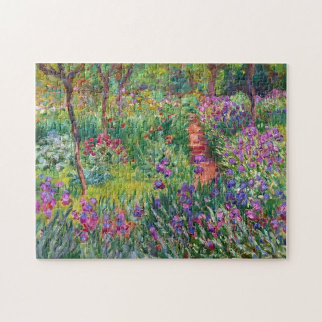 Monet Iris Garden at Giverny Puzzle (Horizontal)