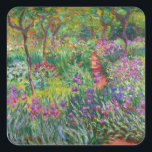 Monet Iris Garden at Giverny Stickers<br><div class="desc">Monet Iris Garden at Giverny stickers. Oil painting on canvas 1899. The Iris Garden at Giverny represents one of monet’s most colourful and beloved flower paintings. The vibrant use of purples, reds, greens and blues makes this one of the most dynamic impressionist pieces from this rich period in Monet’s career....</div>