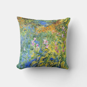Monet - Irises 3, fine art painting, Cushion