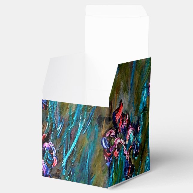 Monet - Irises and Water Lilies Favour Box (Opened)