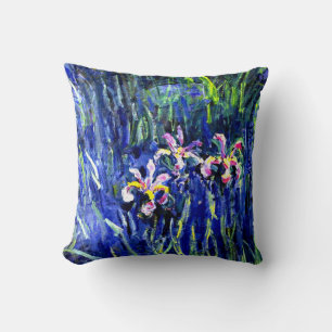 Monet - Irises, famous painting, Cushion