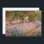 Monet - Irises in Monet's Garden Greeting Card<br><div class="desc">Monet - Irises in Monet's Garden Greeting Card</div>