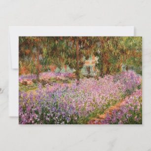 Monet - Irises in Monet's Garden Greeting Card