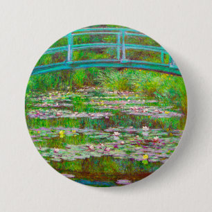 Monet Japanese Bridge and Water Lilies 7.5 Cm Round Badge