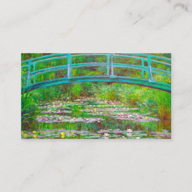 Monet Japanese Bridge and Water Lilies Enclosure Card (Front)