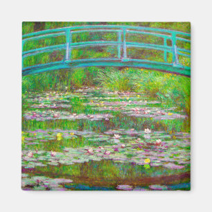 Monet Japanese Bridge and Water Lilies Magnet