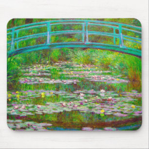 Monet Japanese Bridge and Water Lilies Mouse Pad