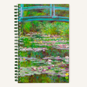 Monet Japanese Bridge and Water Lilies Notebook