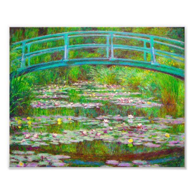 Monet Japanese Bridge and Water Lilies Photo Print (Front)